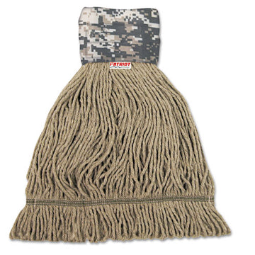 Boardwalk® Patriot Looped End Wide Band Mop Head, Medium, Green-brown, 12-carton freeshipping - TVN Wholesale